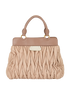 Matelasse Top Handle Bag, back view